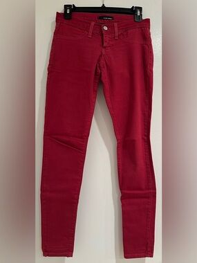Flying Monkey Maroon Dark Red Skinny Jeans Size 3